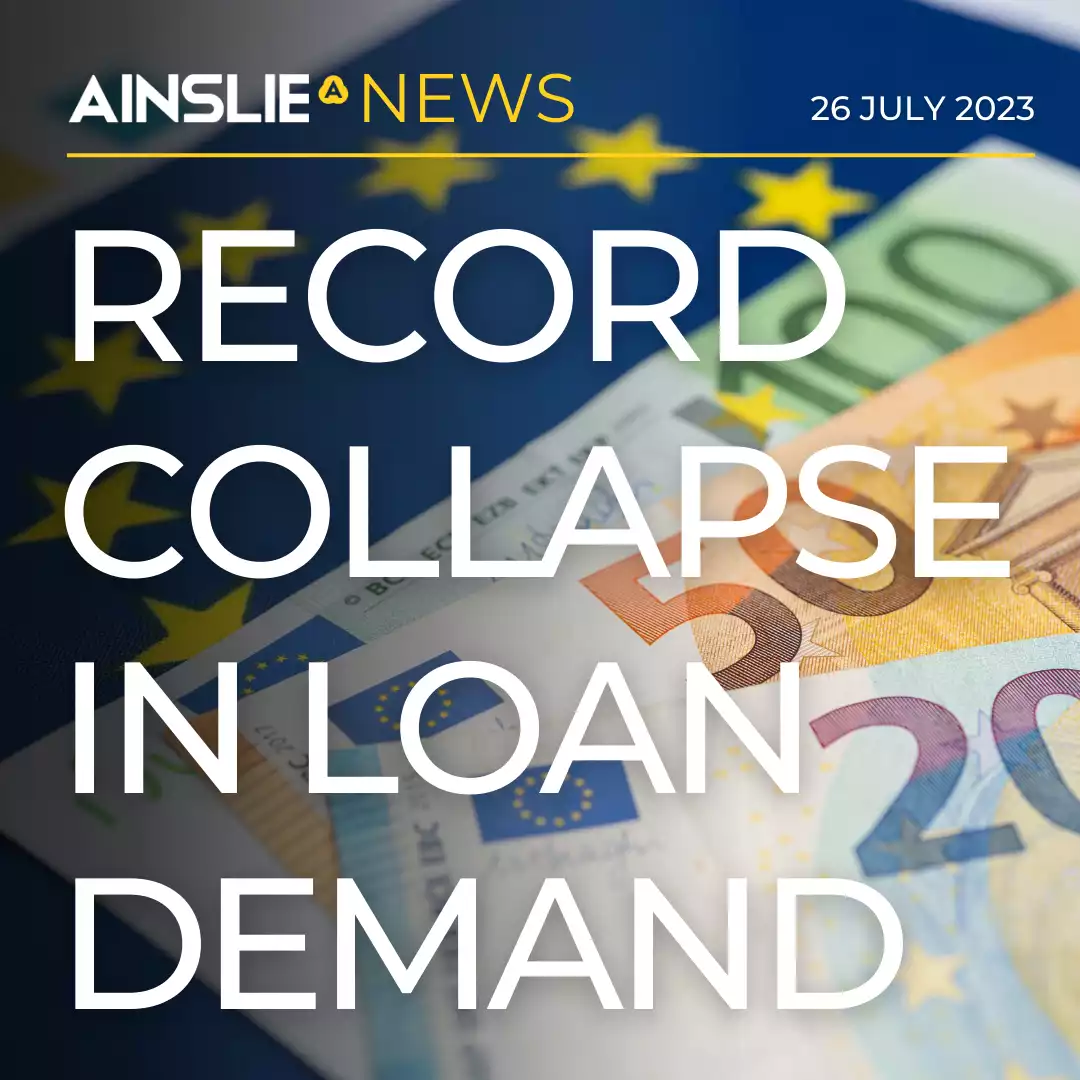 European Banks - Record Collapse in Loan Demand