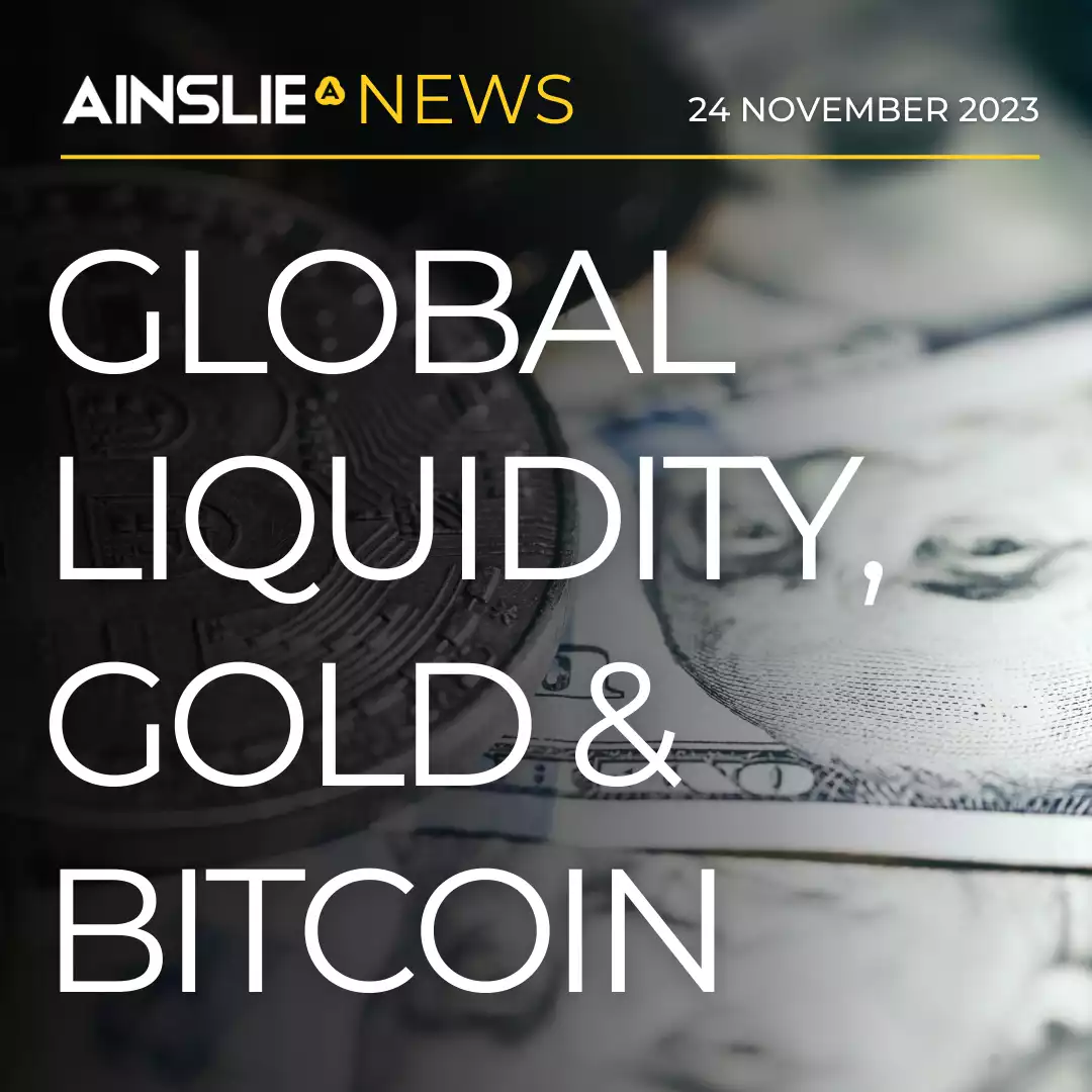 Global Liquidity, Gold and Bitcoin: November 2023 Update
