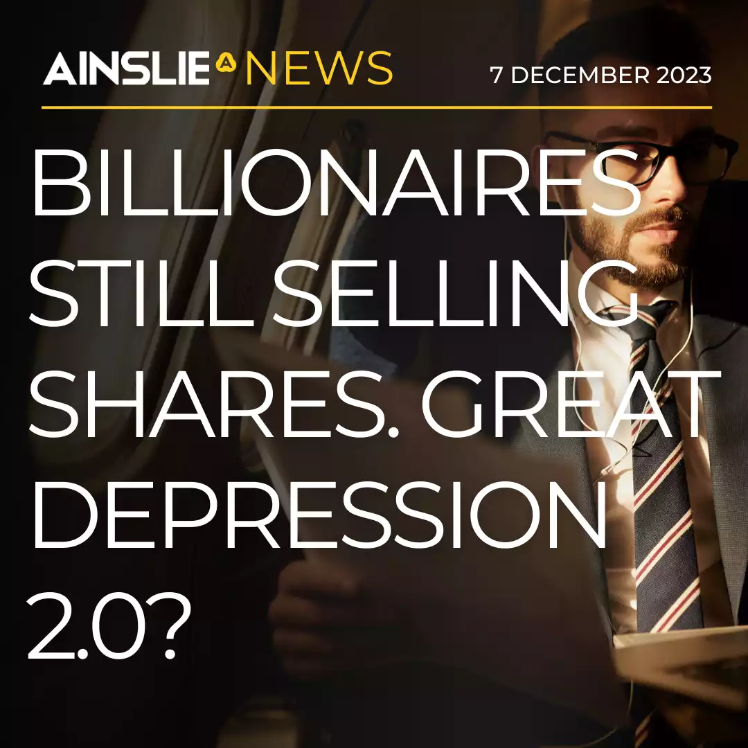 Great Depression 2.0? Billionaires Still Selling.