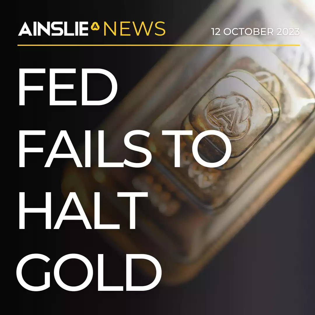 Fed Fails to Halt Gold 