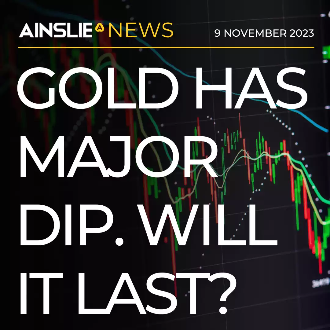 Gold Has Major Dip. Will it Last?