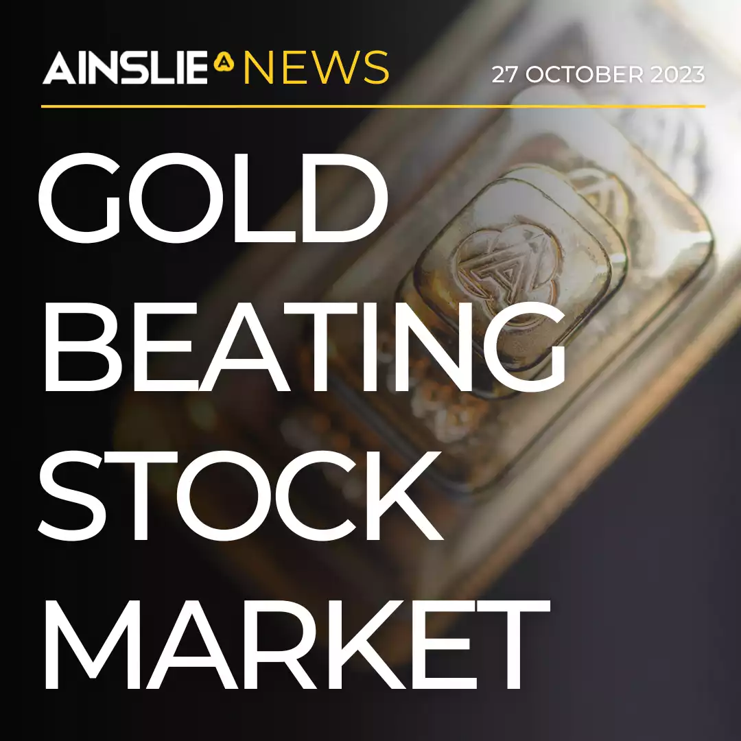 Gold Now Beating Stock Market in 2023