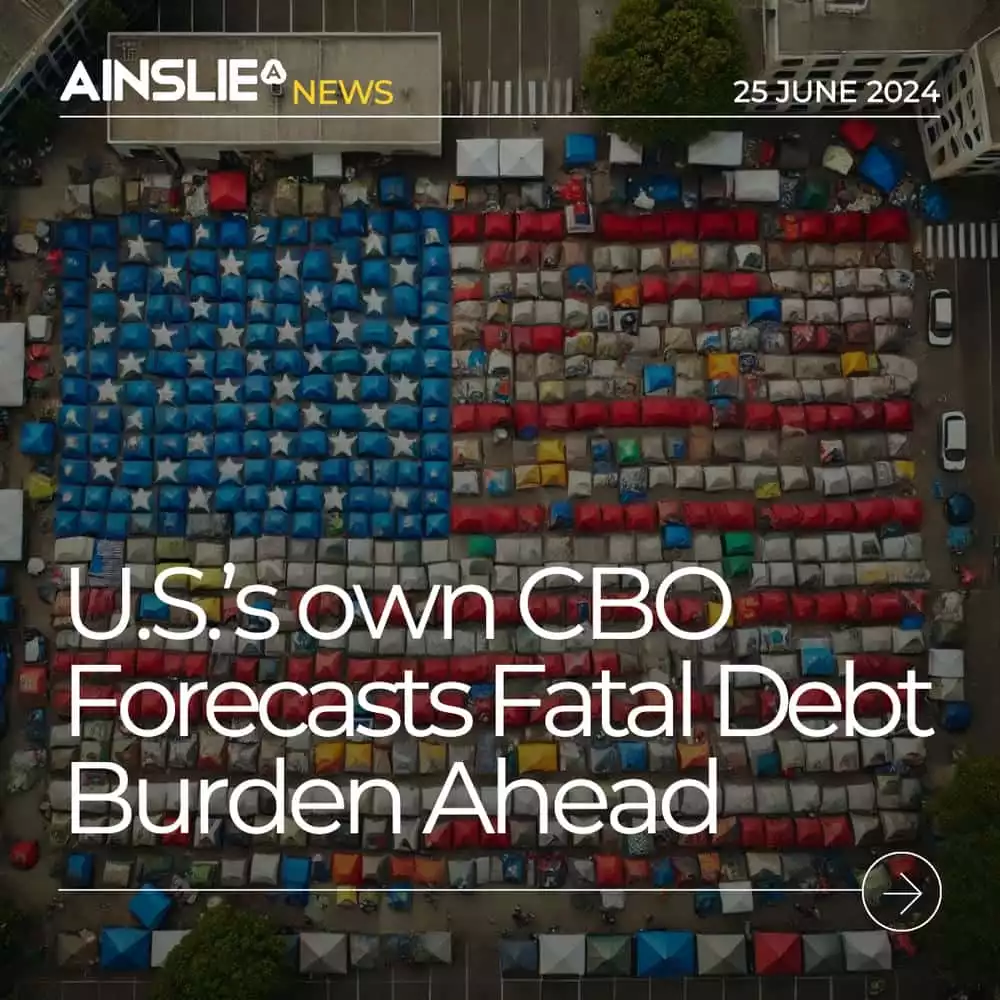 U.S.’s own CBO Forecasts Fatal Debt Burden Ahead