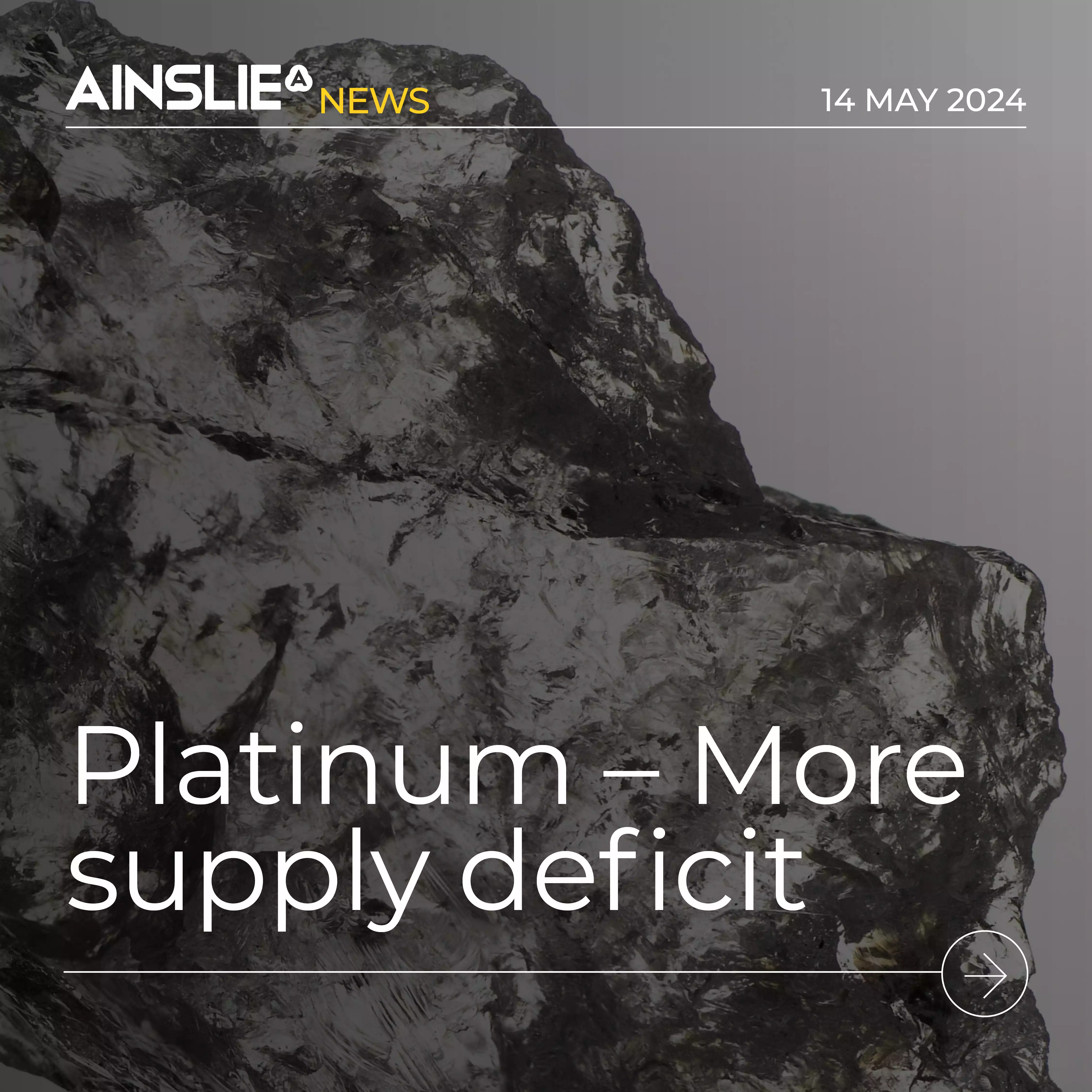World Platinum Investment Council Quarterly – More supply deficit