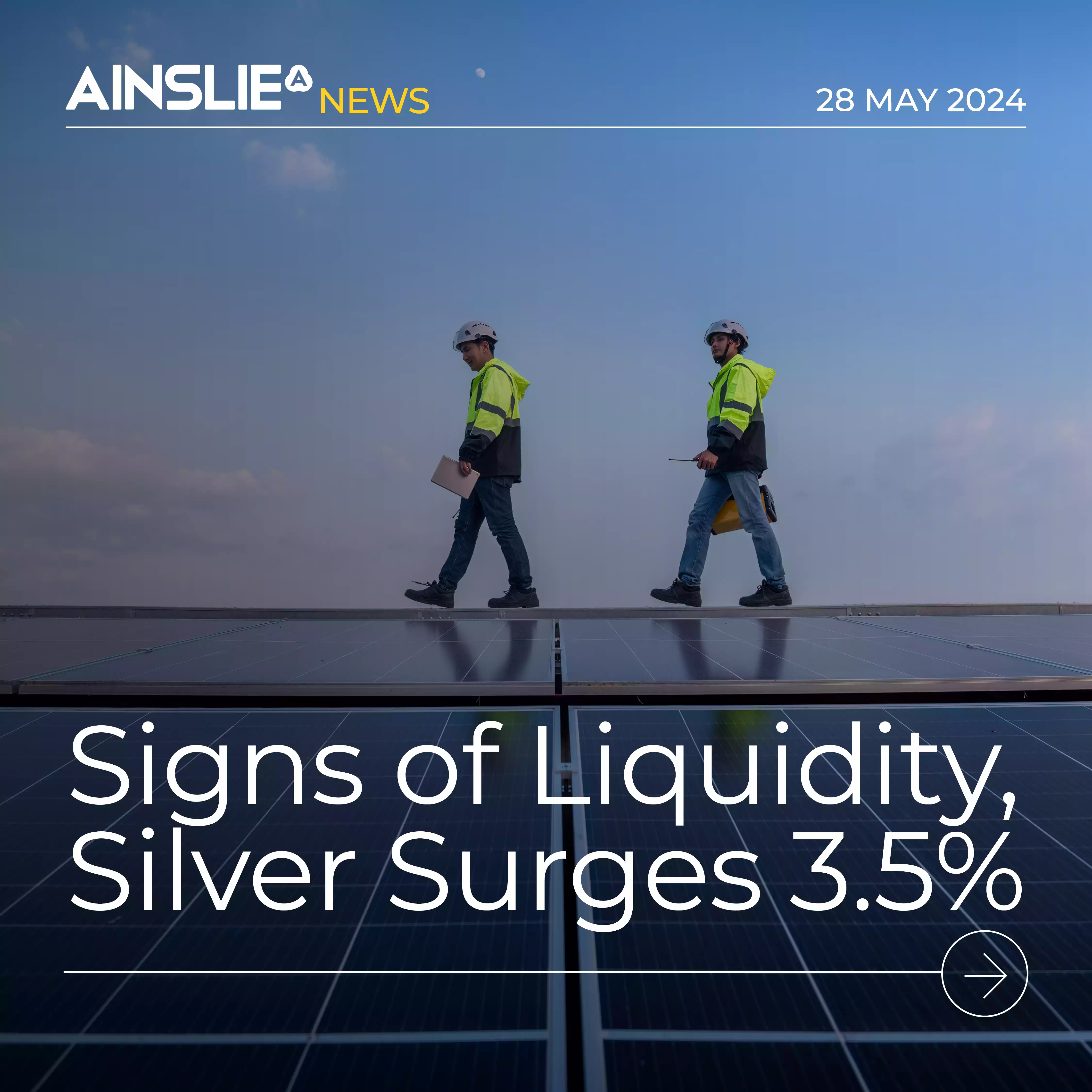 Silver Surges 3.5% on More Signs of Coming Liquidity