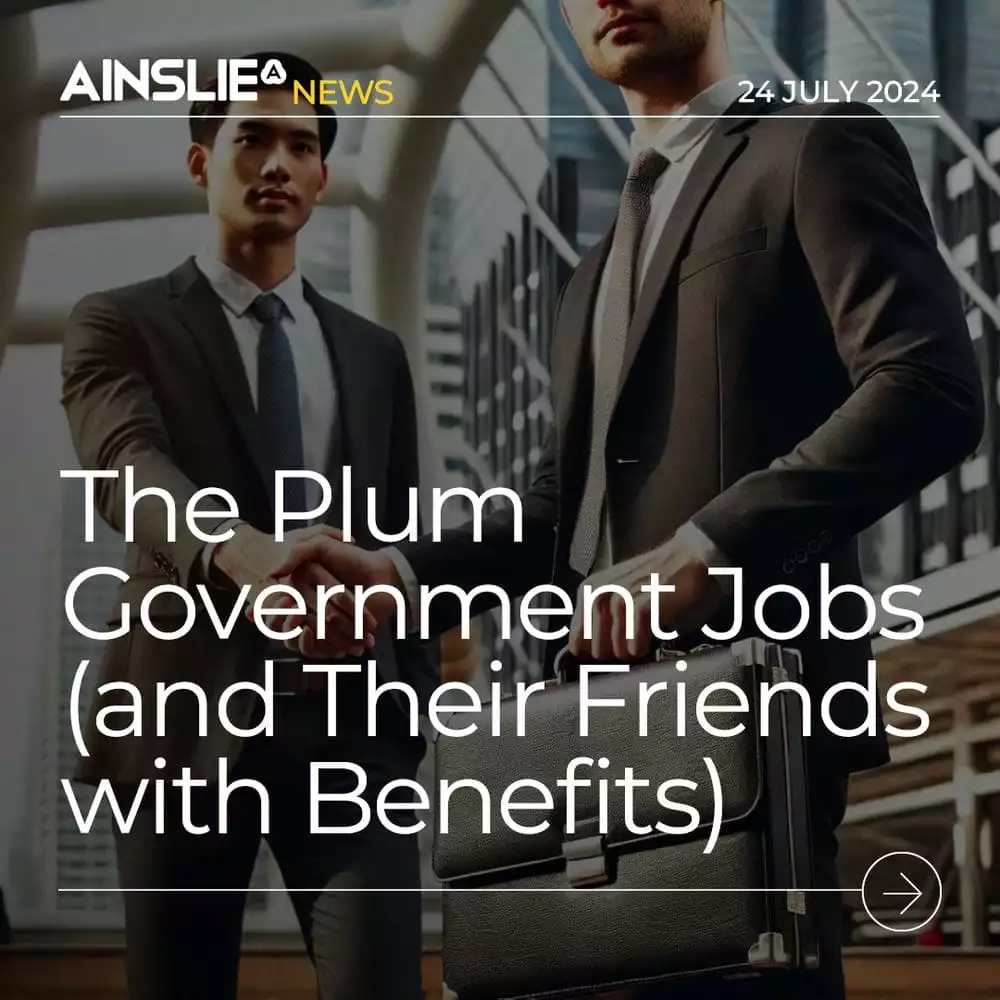 The Plum Government Jobs (and Their Friends with Benefits)