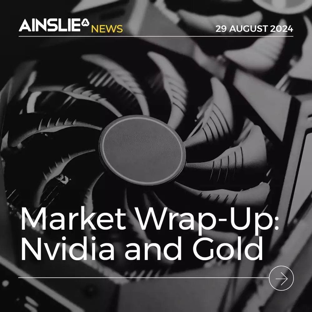 Market Wrap-Up: Nvidia Share Price Falls Even Amid Revenue Doubling, Gold Finishes the Day Down 1%