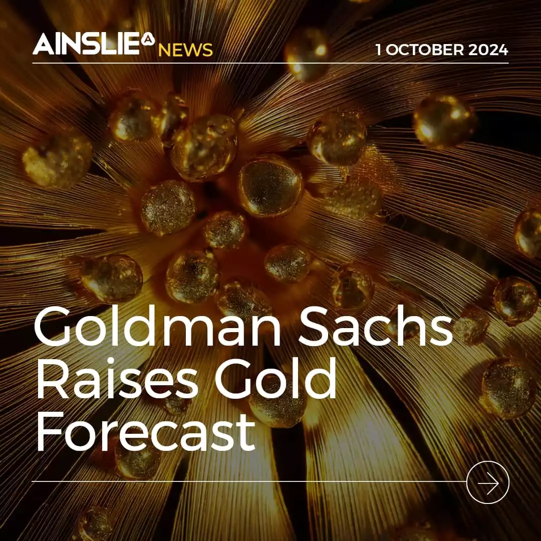 Goldman Sachs Raises Gold Forecast