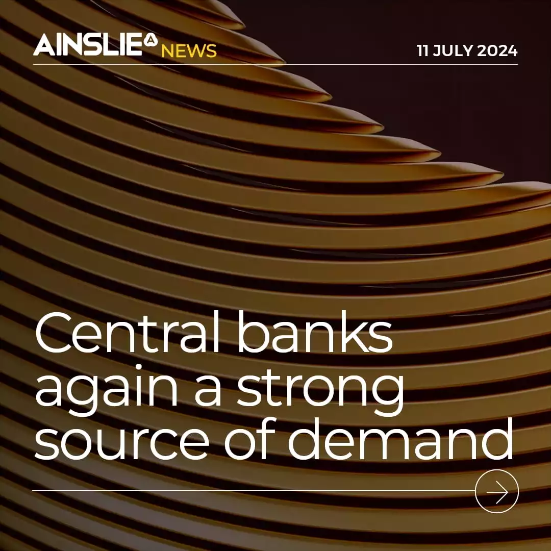 Central banks again a strong source of demand