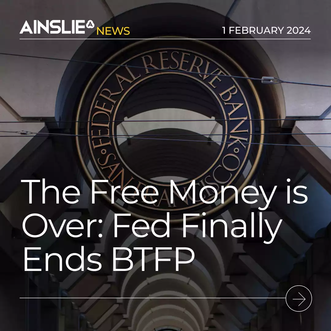 The Free Money is Over: Fed Finally Ends BTFP 