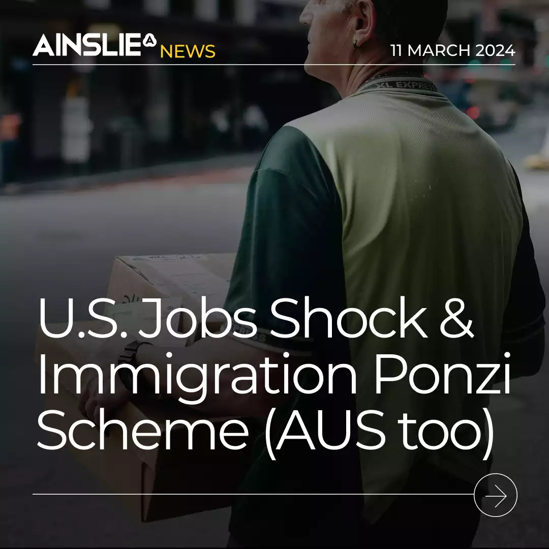 Shocking U.S. Jobs Report & Immigration Ponzi Scheme (Australia same!)