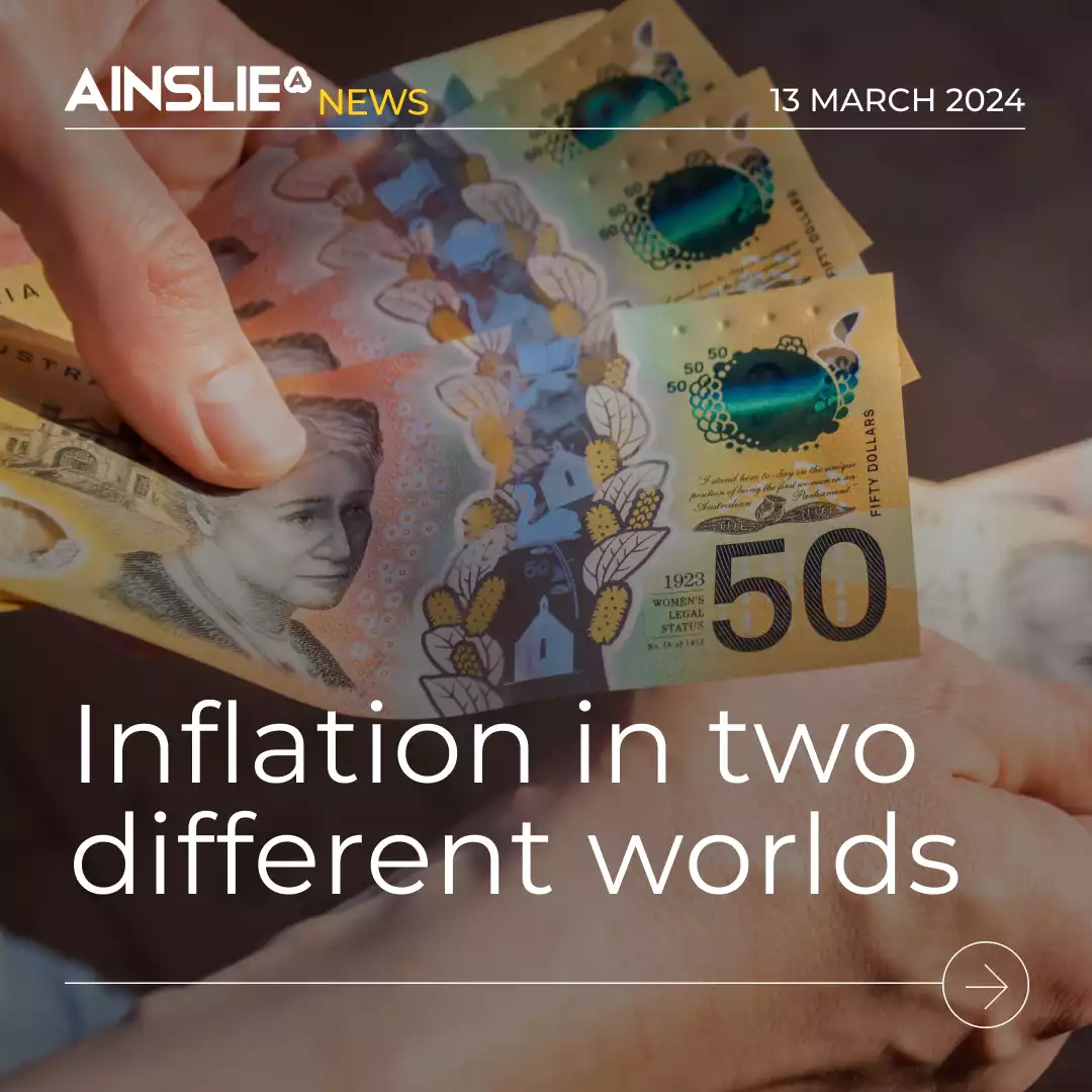 Inflation in two different worlds