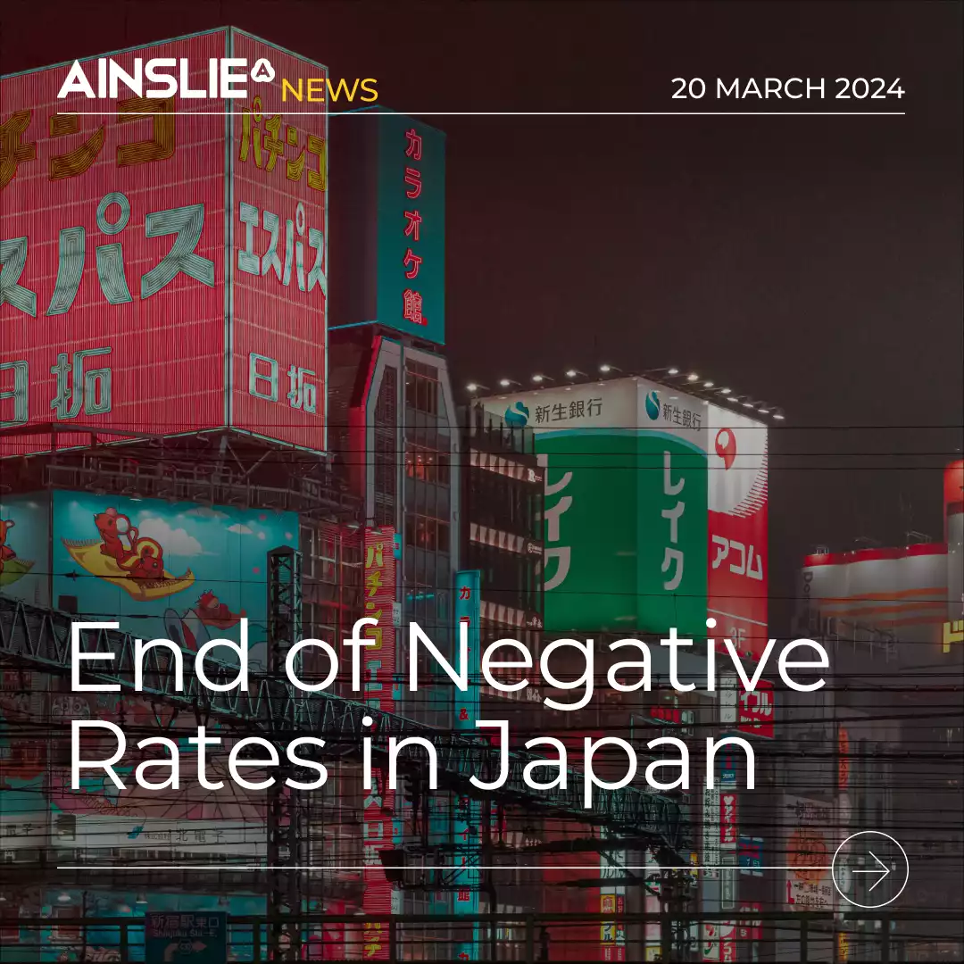 The End of Negative Rates in Japan