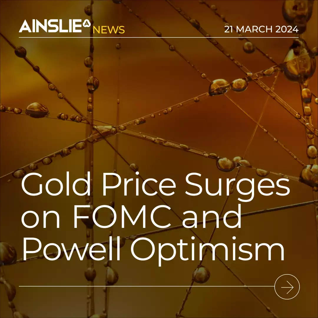 Gold Price Continuing to Surge on the back of FOMC and Powell