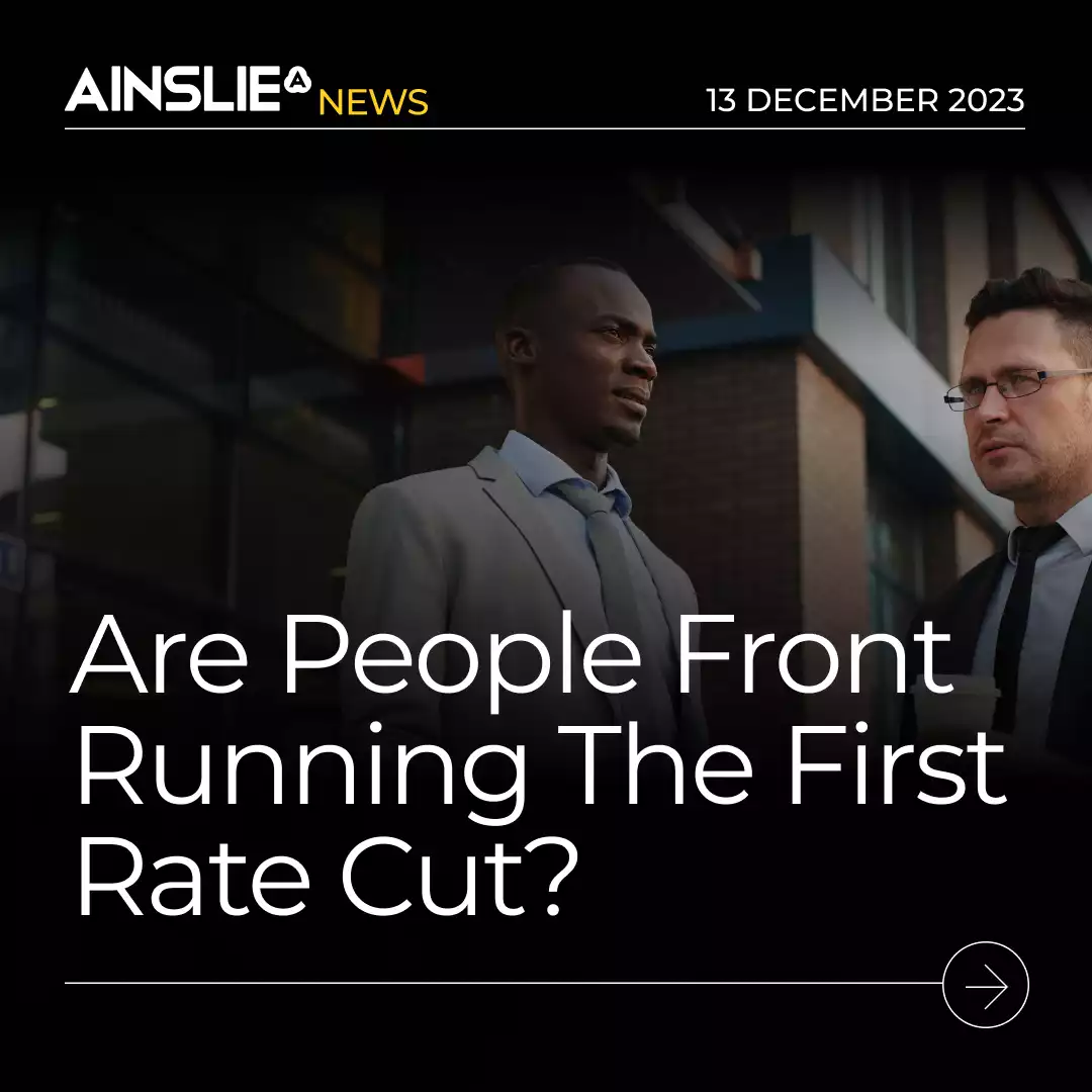 Are People Front Running The First Rate Cut?