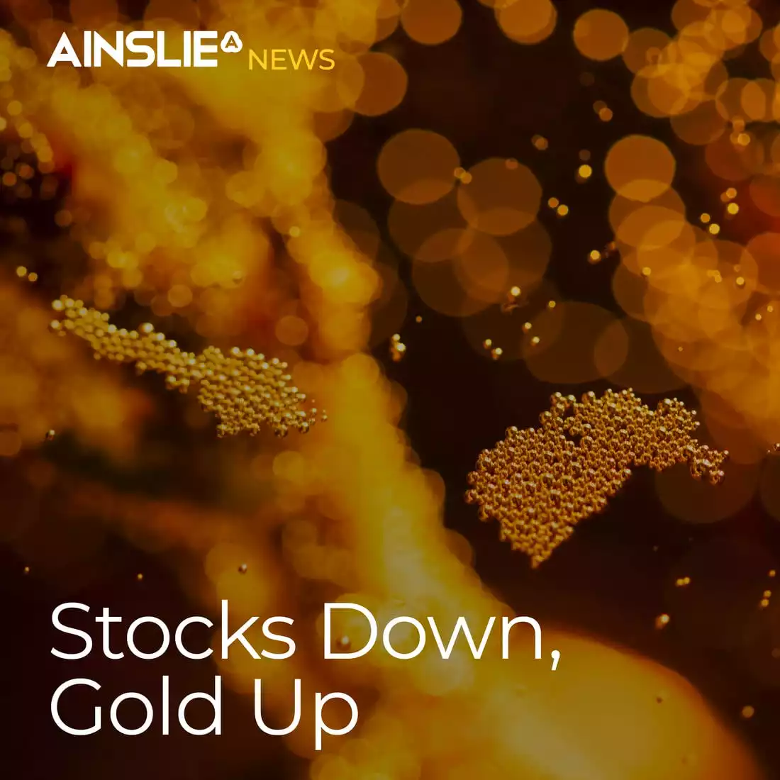 Stocks Down, Gold Up