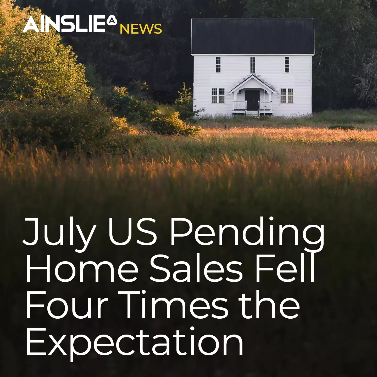 July US Pending Home Sales Fell Four Times the Expectation