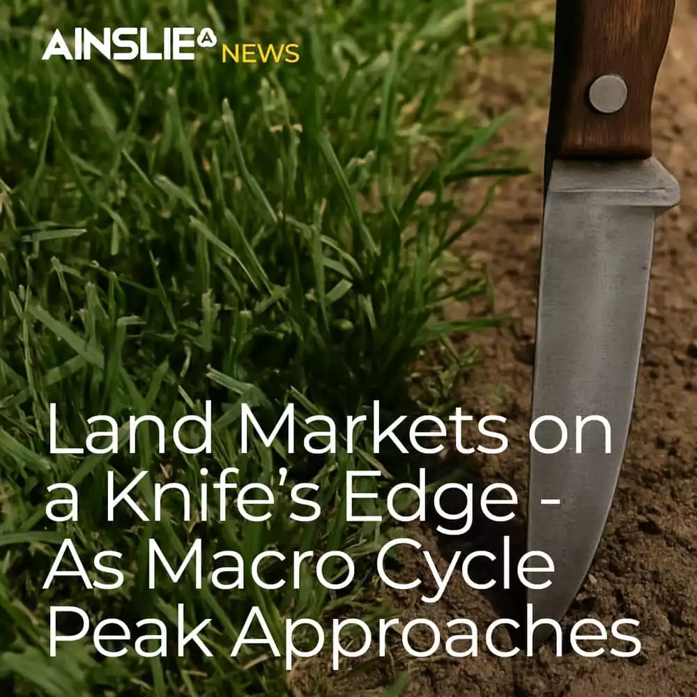Land Markets on a Knife’s Edge - As Macro Cycle Peak Approaches 
