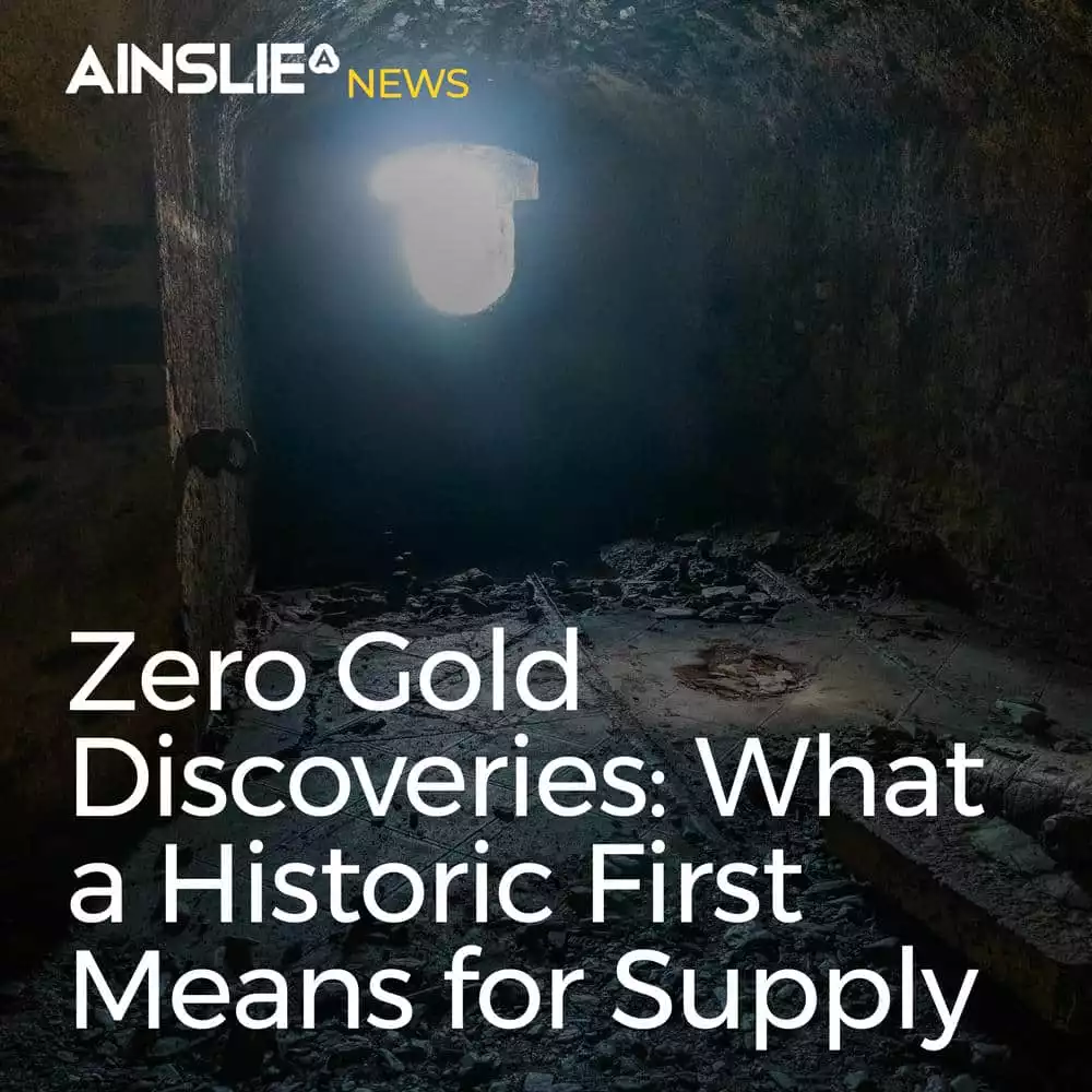 Zero Gold Discoveries: What a Historic First Means for Supply and for You