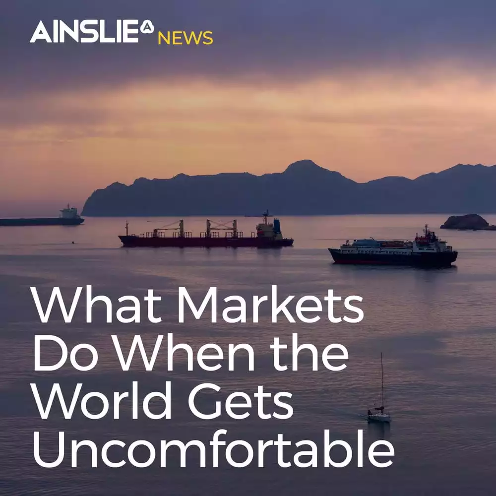 What Markets Do When the World Gets Uncomfortable