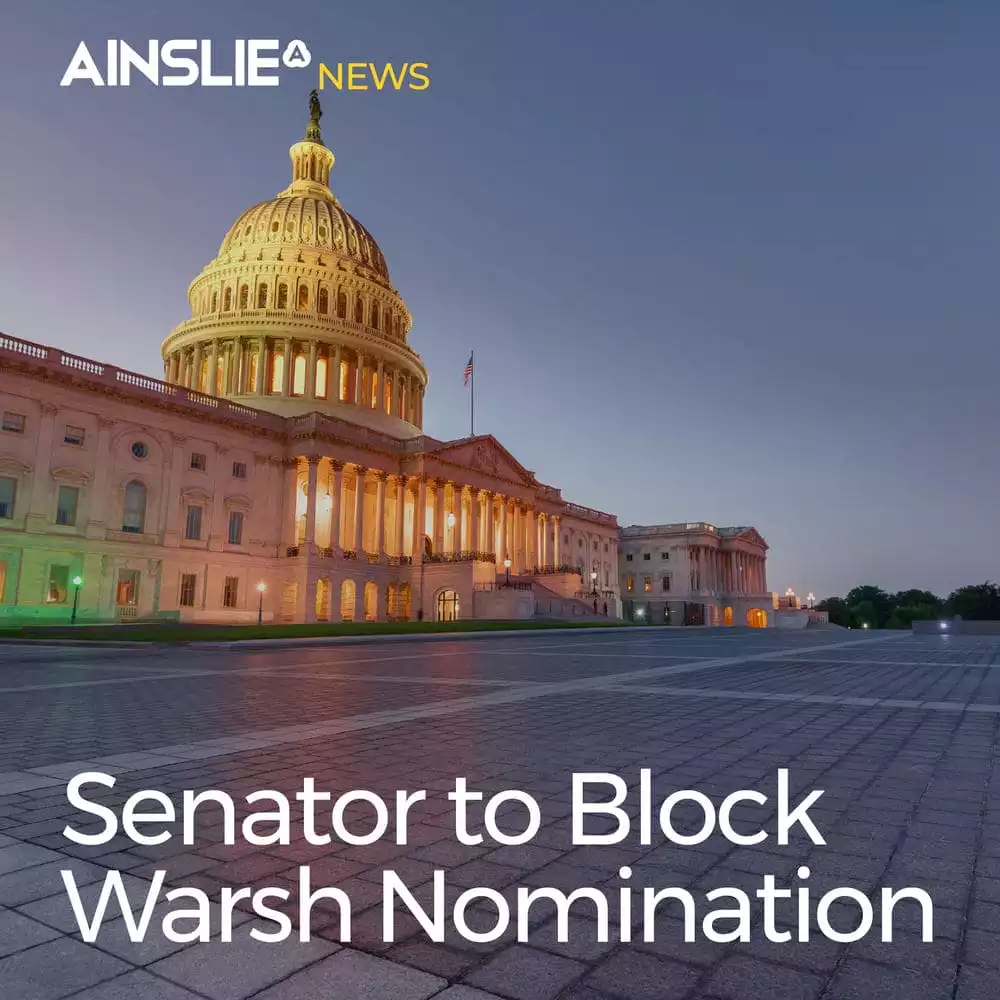 Senator to Block Warsh Nomination