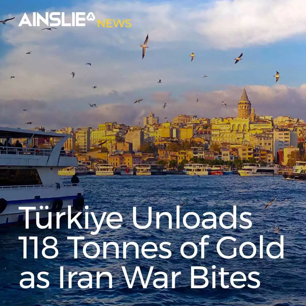 Türkiye Unloads 118 Tonnes of Gold as Iran War Bites