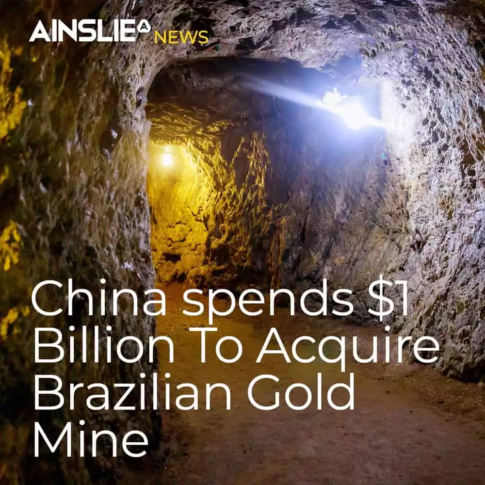 China spends $1 Billion To Acquire Brazilian Gold Mine 