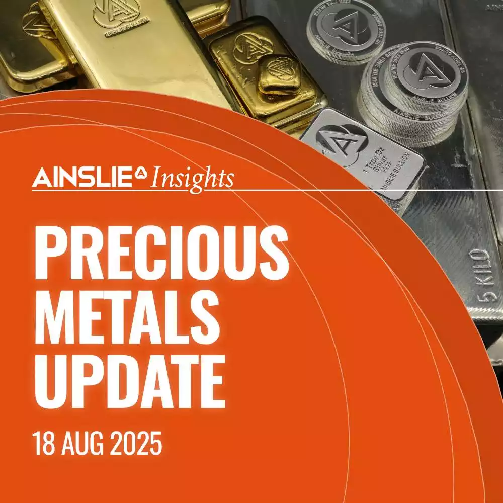 Gold Steady, Silver & Platinum Surge: Precious Metals Update | 18 August 2025 – Ainslie Insights