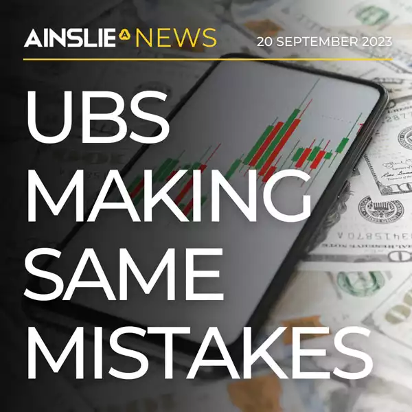 Here We Go Again: UBS Making Same Mistakes as Credit Suisse