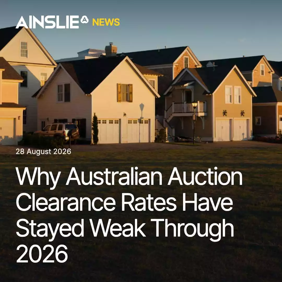 Why Australian Auction Clearance Rates Have Stayed Weak Through 2026