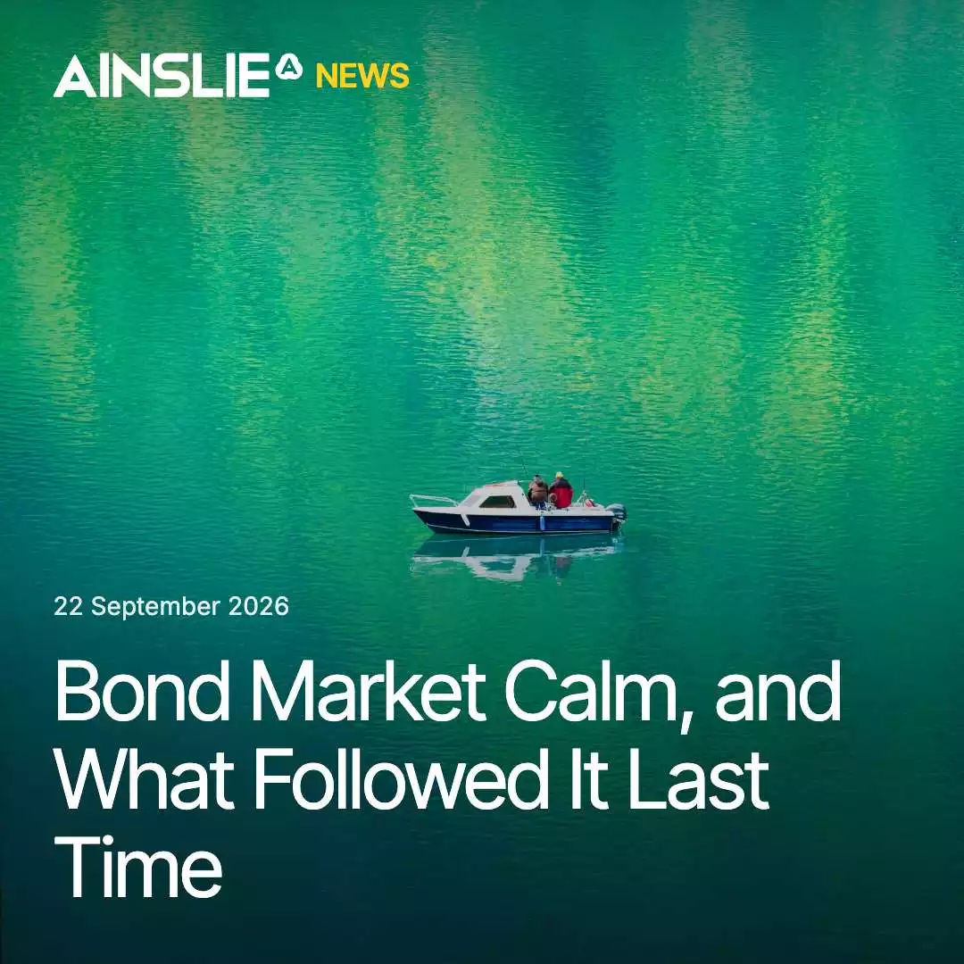 Bond Market Calm, and What Followed It Last Time