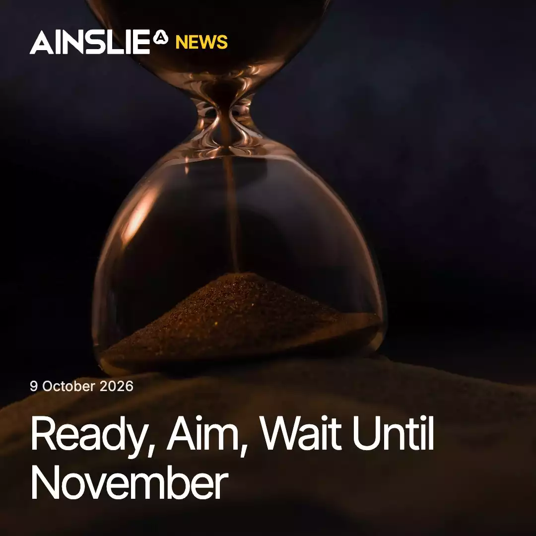 Ready, Aim, Wait Until November